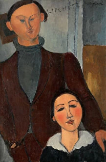 Amedeo Clemente Modigliani Gallery: Jacques and Berthe Lipchitz, 1916. Creator: Amadeo Modigliani