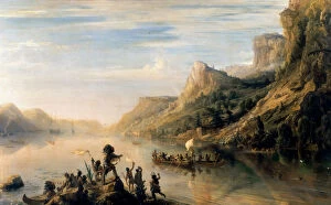 Canada Gallery: Jacques Cartier discovered the Saint Lawrence River in 1535. Artist: Gudin, Theodore (1802-1880)