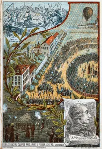 Balloonist Collection: Jacques Charles launches his first aerostat from the Champ de Mars, Paris, 1783 (1890s)