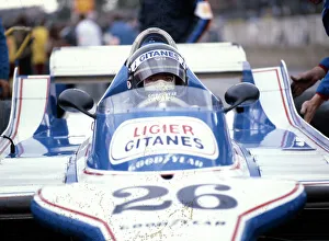 Jacques Prints: Jacques Laffite at the wheel of a Ligier-Cosworth, British Grand Prix, Brands Hatch, 1980
