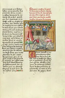 Duc De Bourgogne Prints: Jacques de Lalaing Defeating an English Esquire before the Duke of Burgundy