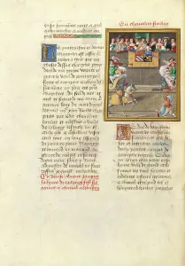 Trumpet Players Prints: Jacques de Lalaing Jousting with the Sicilian Knight before the Duke of Burgundy