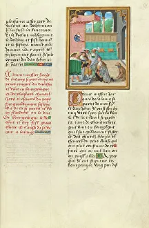Cushion Prints: Jacques de Lalaing Taking His Leave from the Dauphin of France