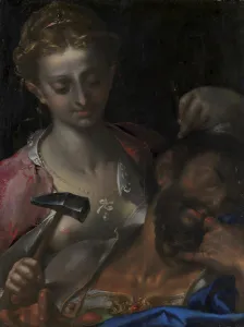 Sisera Prints: Jael Kills Sisera, 1561-1611. Creator: Bartholomeus Spranger