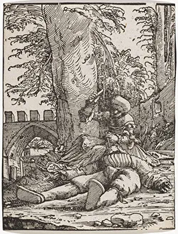 Jael kills Sisera, c. 1523. Creator: Altdorfer, Albrecht (c. 1480-1538) Jael kills Sisera, c. 1523. Creator: Altdorfer, Albrecht (c. 1480-1538)