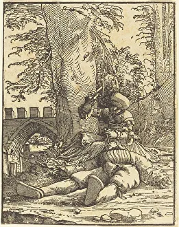 Canaan Prints: Jael and Sisera, c. 1513. Creator: Albrecht Altdorfer