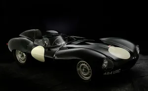 Jaguar D type 1956. Artist: Simon Clay