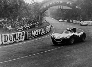 Fifties Collection: Jaguar D type, Bueb / Hawthorn 1955 Le Mans. Creator: Unknown