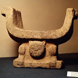 Jaguar Throne carved from lava stone, Pre-Columbian from Manaos, Ecuador Jaguar Throne carved from lava stone, Pre-Columbian from Manaos, Ecuador