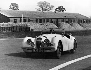 Jaguar XK120, Ian Appleyard. 1953 R. A. C. Rally. Creator: Unknown