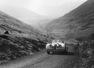 Rally Prints: Jaguar XK120, Ian Appleyard. 1953 R. A. C. Rally. Creator: Unknown