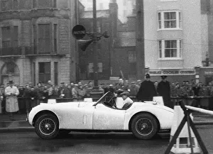 Jaguar XK120, Ian Appleyard. 1953 R. A. C. Rally. Creator: Unknown