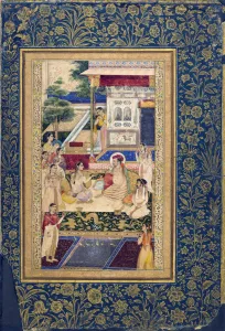 Jahangir and Prince Khurram with Nur Jahan, c1624-1625