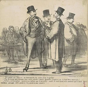 J'ai acheté... un tonneau de vin... 19th century. Creator: Honore Daumier