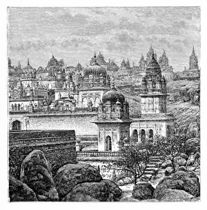 Images Dated 26th February 2008: Jaina temples, Junagadh, Gujarat, India, 1895