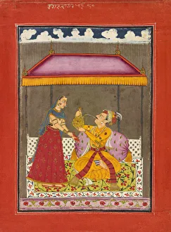 Jalandhara Ragaputra, from a Ragamala series, ca. 1740-1750. Creator: Unknown
