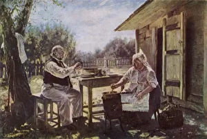Brazier Prints: Jam-Making, 1876, (1965). Creator: Vladimir Makovsky