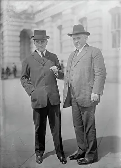 James Benjamin Aswell, Rep. from Louisiana, Right, with Rep. Lazaro of La. 1913. Creator: Harris & Ewing. James Benjamin Aswell, Rep. from Louisiana, Right, with Rep. Lazaro of La. 1913. Creator: Harris & Ewing
