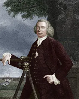 Engineering Prints: James Brindley, 18th century English civil engineer and canal builder