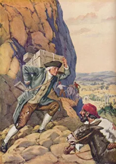 Waverley Book Company Gallery: James Bruce Helps His Follower, c1925. Artist: Charles Dudley Tennant