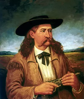 Scouts Gallery: James Butler Wild Bill Hickock (1837-1876), American scout and lawman, 1874. Artist: Henry H Cross
