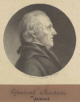 Continental Army Gallery: James Clinton, 1797. Creator: Charles Balthazar Julien Févret de Saint-Mémin
