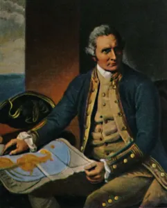 Dance Holland Prints: James Cook 1728-1779. - Stich nach dem Gemalde von Dance, 1934