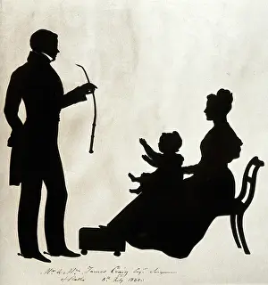 James Craig with Mrs J Craig and child, c1830. Creator: Unknown