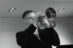 Trumpet Players Prints: James Davison, Davison-Hemstock Quintet