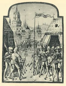 James Earl of Douglas Wins Sir Henry Percys Pennon... 1388, c1456, (1946). Creator: Unknown James Earl of Douglas Wins Sir Henry Percys Pennon... 1388, c1456, (1946). Creator: Unknown