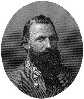 American Civil War Gallery: James Ewell Brown Stuart, Confederate general, 1862-1867.Artist: J Rogers