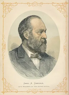 James A Prints: James A Garfield, 20th United States president, 1893