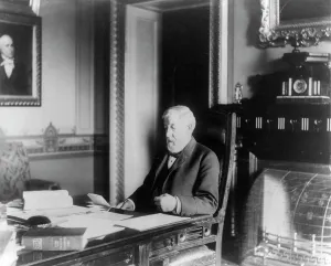 James Gillespie Blaine, c1890. Creator: Frances Benjamin Johnston