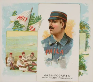 Lindner Eddy Claus Prints: James H. Fogarty, Right Fielder, Philadelphia, from Worlds Champions