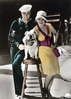 Clara Gallery: James Hall (1900-1940) and Clara Bow (1905-1965), American actors, 20th century