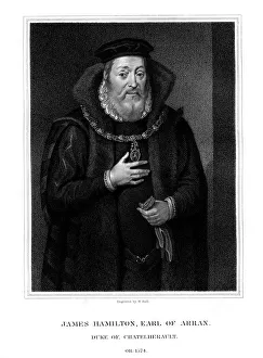 Hamilton Prints: James Hamilton, 2nd Earl of Arran, Scottish nobleman, (1826). Artist: W Holl