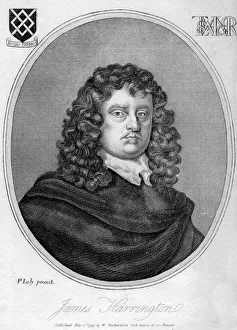 Lely Prints: James Harrington (1611-1677), English political theorist, 1799. Artist: Peter Lely