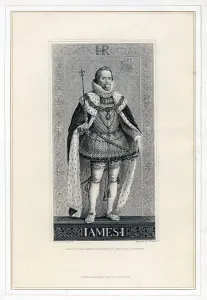 James I of England. Artist: T Brown