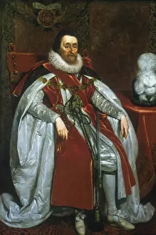 Mytens Collection: James I, King of England and Scotland, 1621. Artist: Daniel Mytens