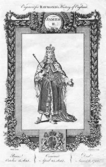 James II of England, (18th century). Artist: Reynolds Grignion