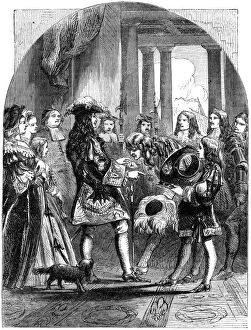 Jacobites Collection: James II taking leave of Louis XIV of France, 1689