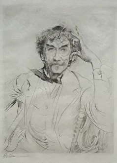 Drypoint Prints: James MacNeill Whistler, 1897. Creator: Paul Cesar Helleu (French, 1859-1927)