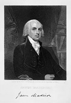 James Madison, 4th President of the the United States of America, (19th century)