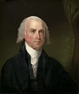 Stuart Gallery: James Madison, c. 1821. Creator: Gilbert Stuart