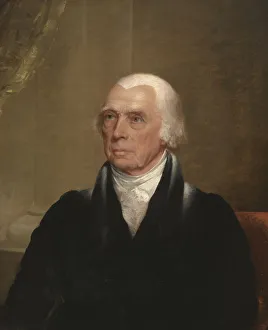 Harding Charles Prints: James Madison, c. 1829-1830. Creator: Chester Harding