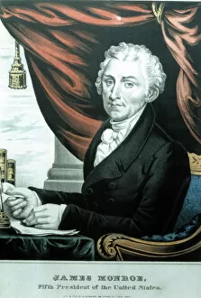 Images Dated 24th December 2014: James Monroe (1758-1831), American politician, fifth president of the United States