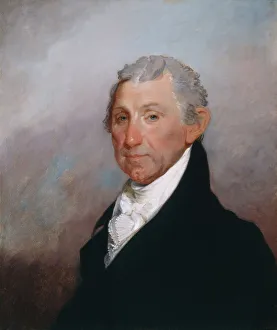 C Gilbert Stuart Prints: James Monroe, c. 1817. Creator: Gilbert Stuart