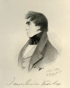 James Sheridan Knowles, 1839. Creators: Alfred d Orsay, Richard James Lane