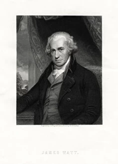 Ce Wagstaff Gallery: James Watt, Scottish inventor and engineer, 19th century.Artist: CE Wagstaff