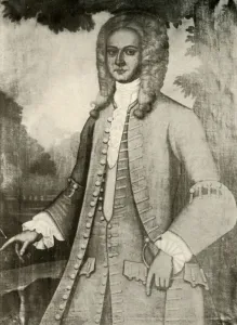 Colony Prints: Jan Baptist Van Rensselaer, in coat with cuffs reaching above the elbow, c1650, (1937)